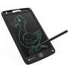 Re-Writable LCD Writing Pad with Screen 21.5cm (8.5-inch) for Drawing, Playing, Handwriting Gifts for Kids & Adults, India's first notepad to save and share your child's first creatives via Ruffpad app on your Smartphone(Black)