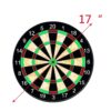 Cable World Indoor and Outdoor Magnetic Score Dartboard Kit with 6 Soft Darts (17 Inch, Multicolour) - Image 3