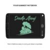 Re-Writable LCD Writing Pad with Screen 21.5cm (8.5-inch) for Drawing, Playing, Handwriting Gifts for Kids & Adults, India's first notepad to save and share your child's first creatives via Ruffpad app on your Smartphone(Black) - Image 2
